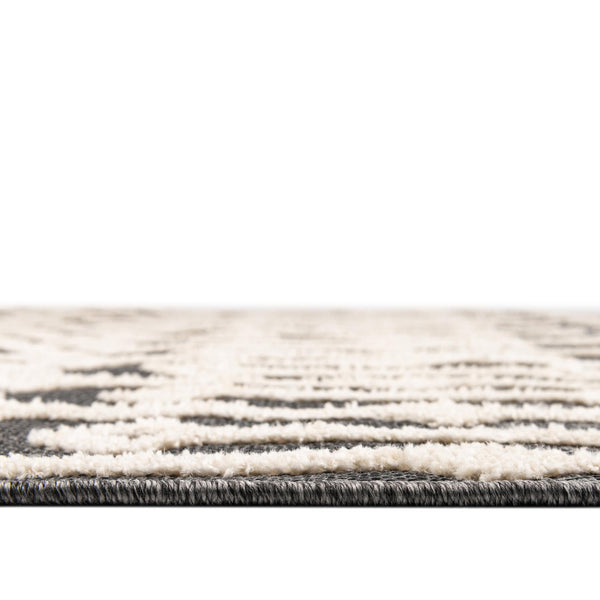 Sierra Sands Collection Area Rug -  Mesa Square Charcoal  lifestyle 61