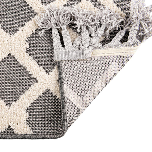 Sierra Sands Collection Area Rug -  Mesa Square Charcoal  lifestyle 97