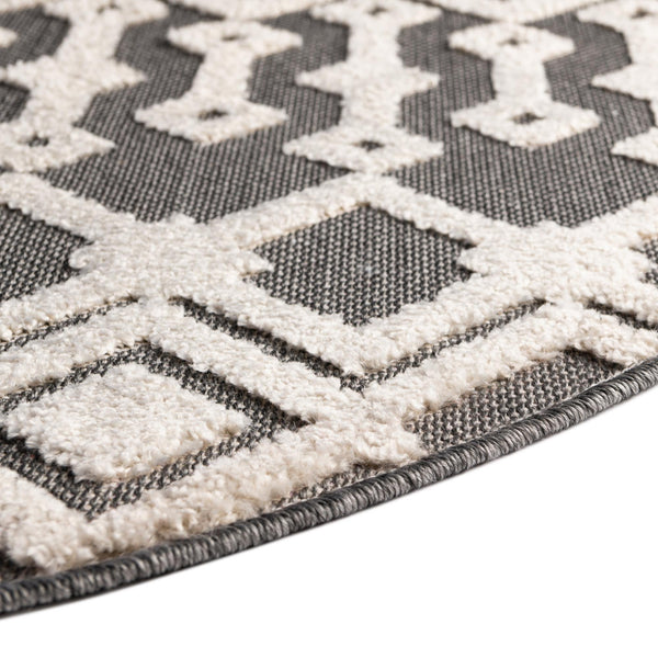 Sierra Sands Collection Area Rug -  Mesa Oval Charcoal  lifestyle 80
