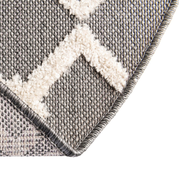 Sierra Sands Collection Area Rug -  Mesa Oval Charcoal  lifestyle 98