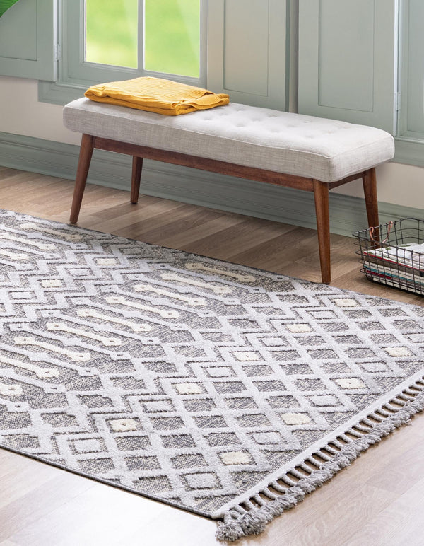 Sierra Sands Collection Area Rug -  Mesa Rectangle Gray  lifestyle 5
