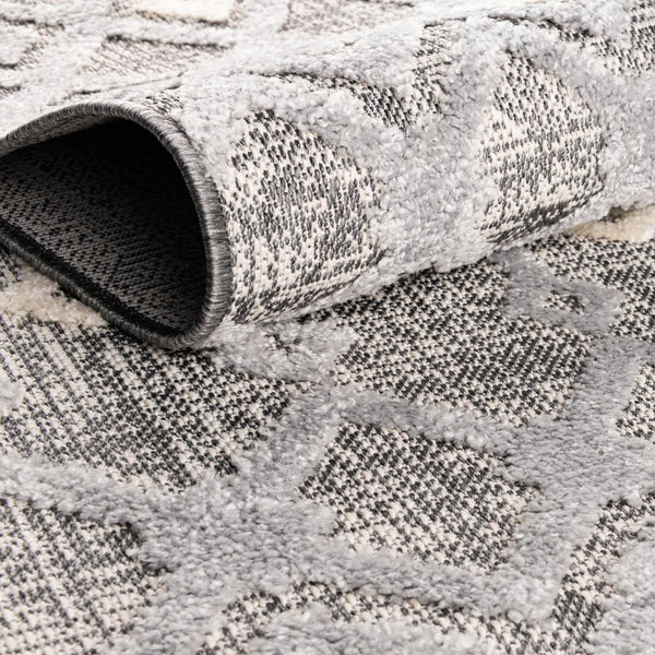 Sierra Sands Collection Area Rug -  Mesa Round Gray  lifestyle 64