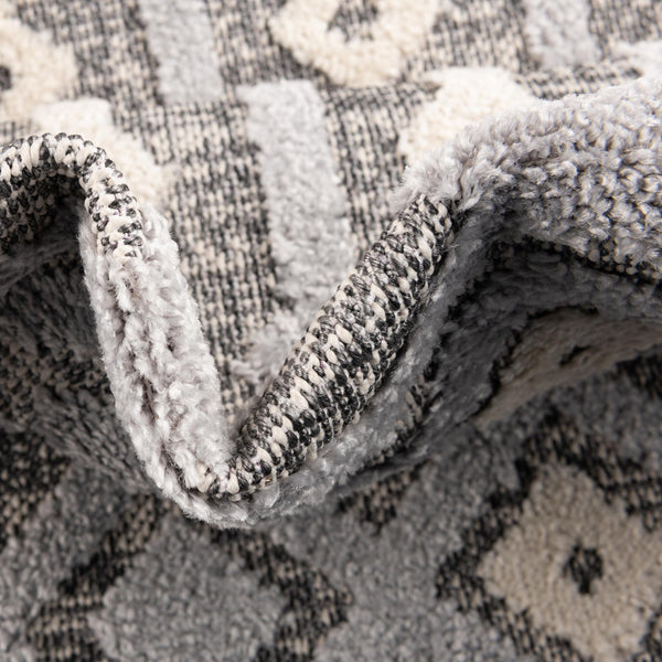 Sierra Sands Collection Area Rug -  Mesa Round Gray  lifestyle 82