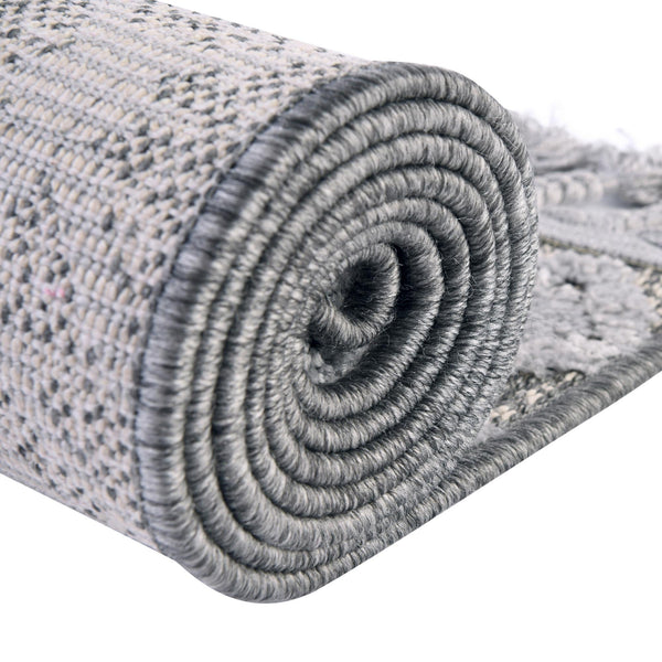 Sierra Sands Collection Area Rug -  Mesa Square Gray  lifestyle 113
