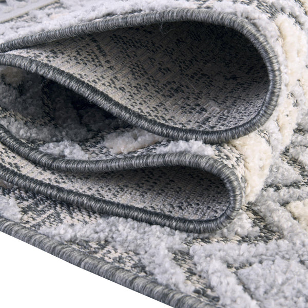 Sierra Sands Collection Area Rug -  Mesa Square Gray  lifestyle 119