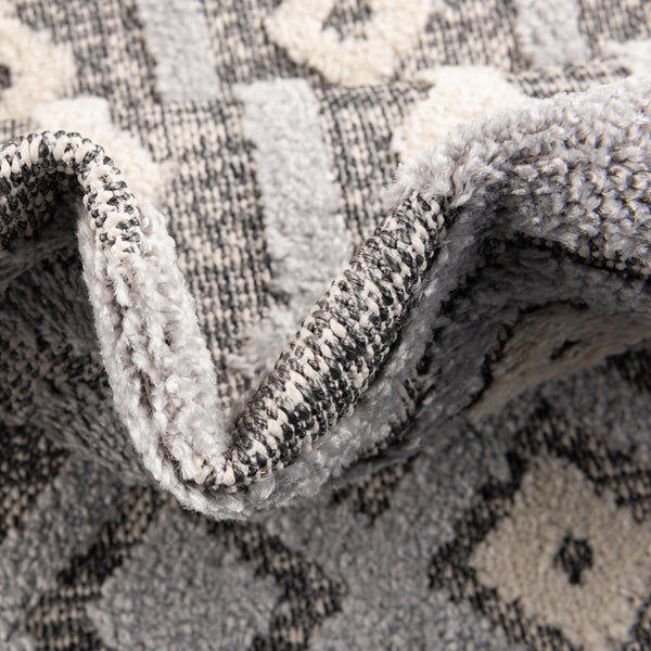 Sierra Sands Collection Area Rug -  Mesa Oval Gray  lifestyle 93