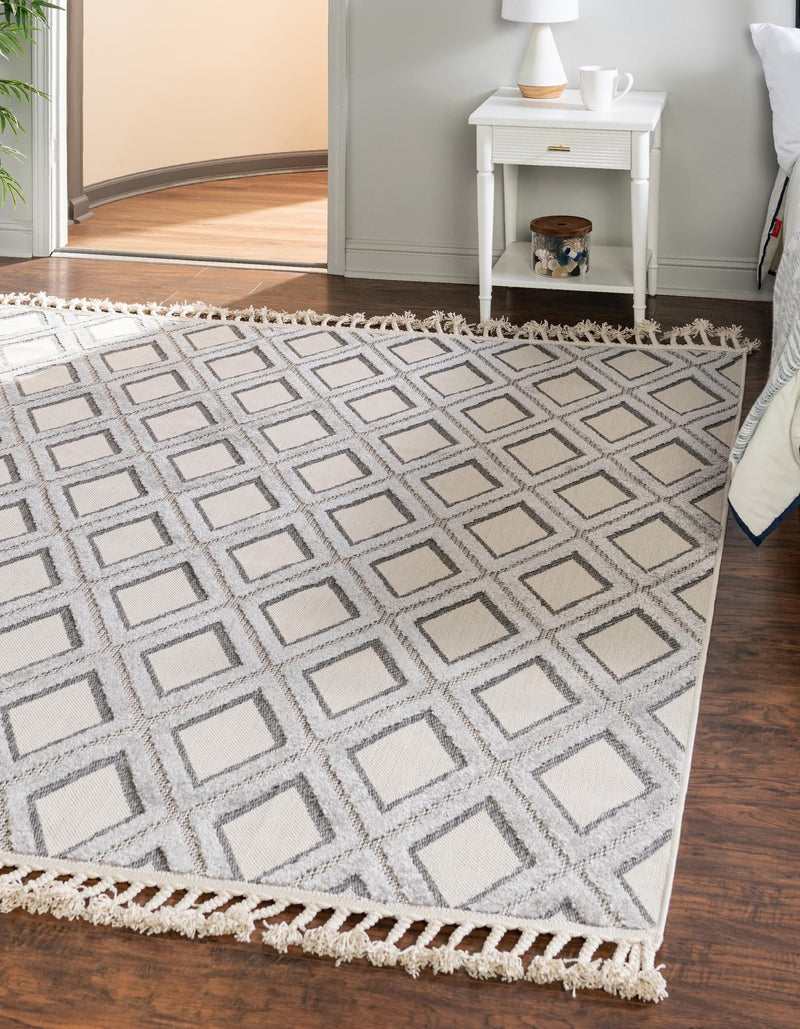 Sierra Sands Collection Area Rug -  Sonora Square Sandy Beige  lifestyle 34