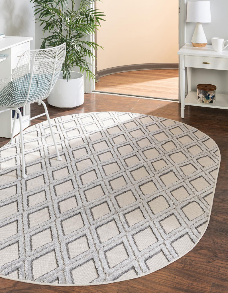 Sierra Sands Collection Area Rug -  Sonora Oval Sandy Beige  lifestyle 35