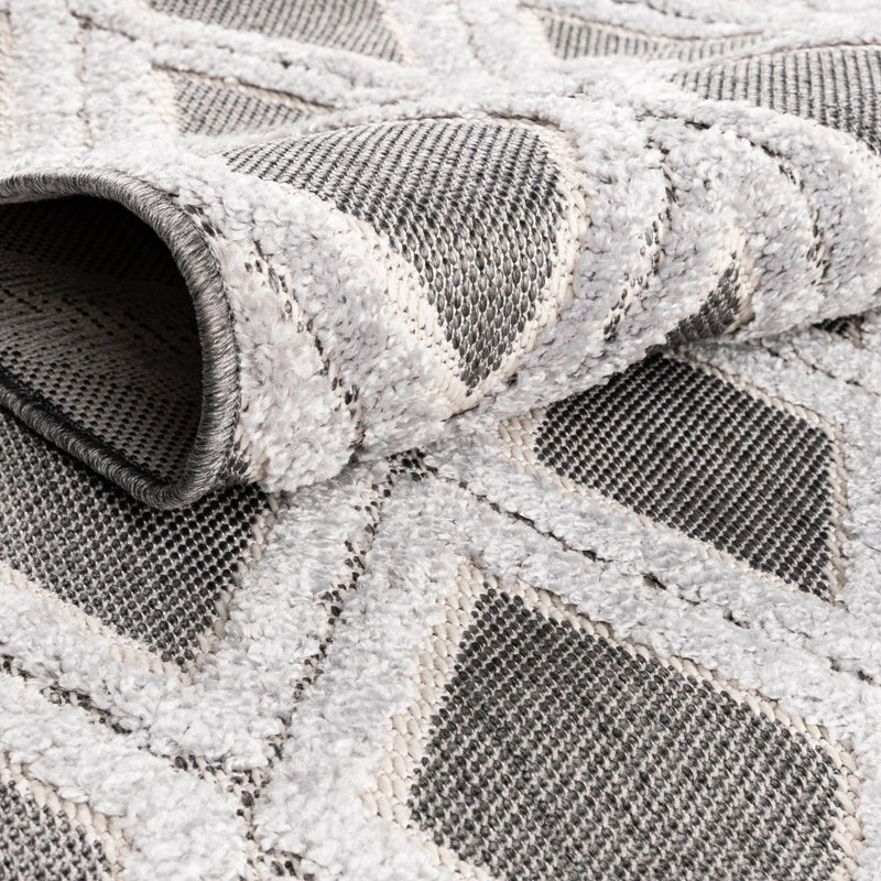 Sierra Sands Collection Area Rug -  Sonora Round Charcoal  lifestyle 51