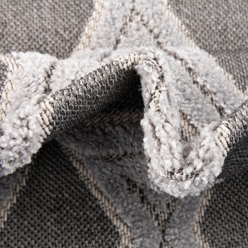 Sierra Sands Collection Area Rug -  Sonora Round Charcoal  lifestyle 65