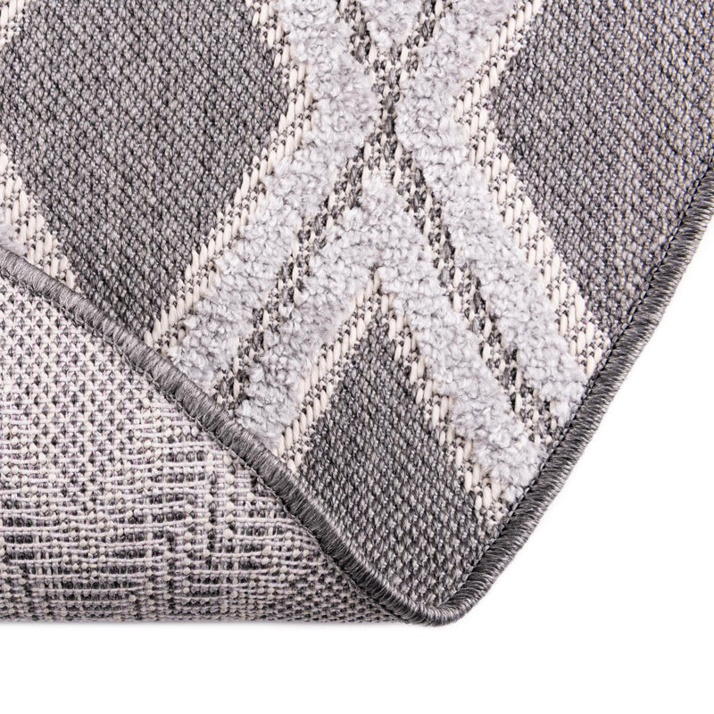 Sierra Sands Collection Area Rug -  Sonora Round Charcoal  lifestyle 72