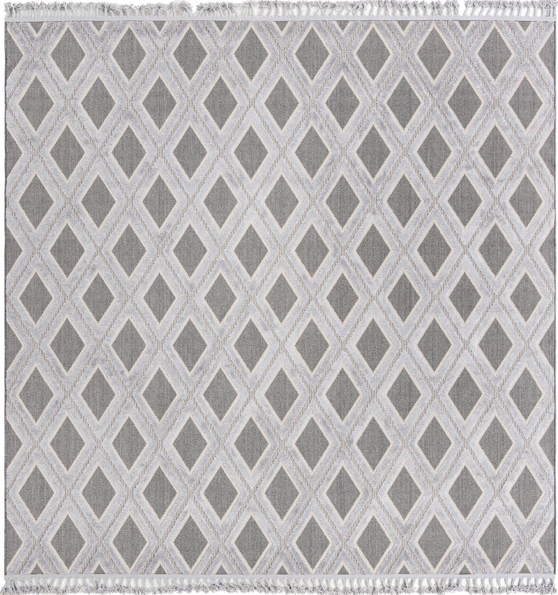 Sierra Sands Collection Area Rug -  Sonora Square Charcoal  lifestyle 24