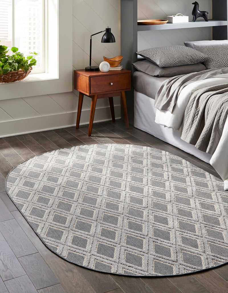 Sierra Sands Collection Area Rug -  Sonora Oval Charcoal  lifestyle 32