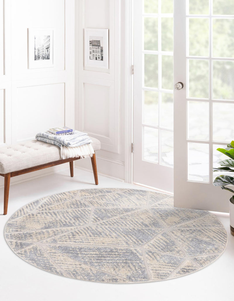 Sierra Sands Collection Area Rug -  Negev Round Sandy Beige  lifestyle 25