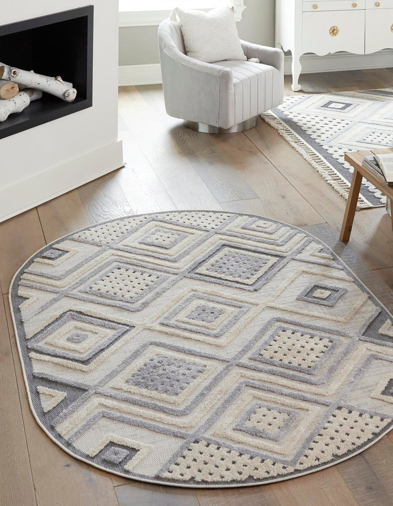 Sierra Sands Collection Area Rug -  Kalahari Oval Sandy Beige  lifestyle 21