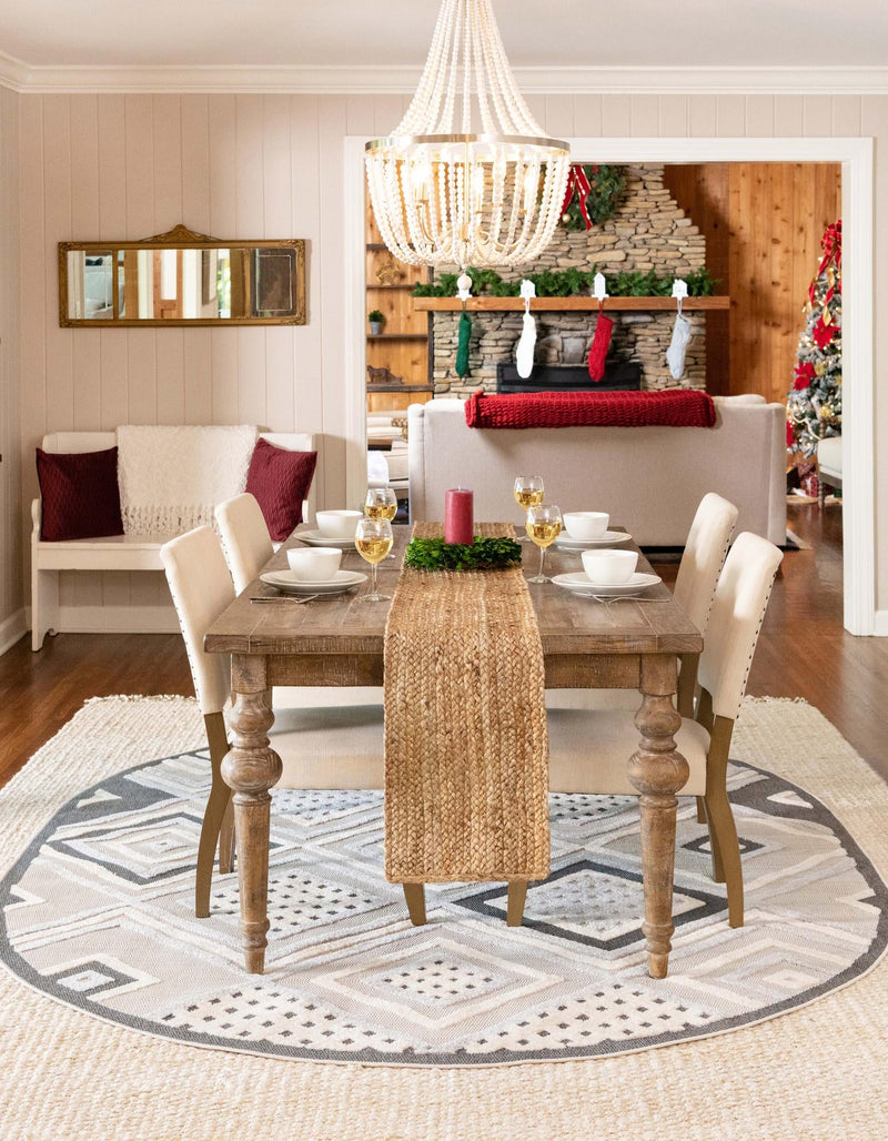 Sierra Sands Collection Area Rug -  Kalahari Oval Sandy Beige  lifestyle 28