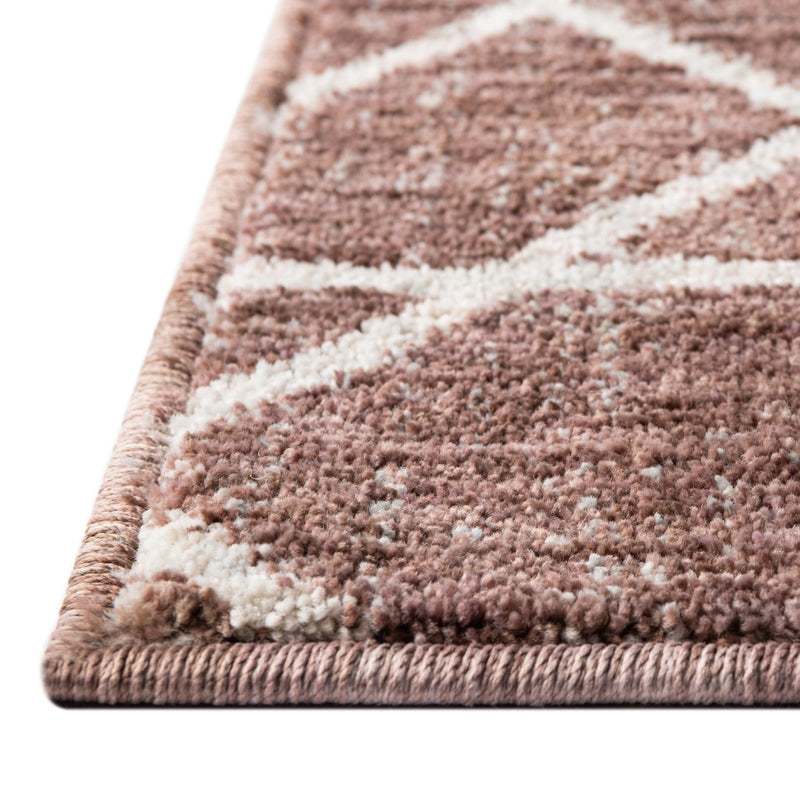 Geo Garden Lattice Collection Area Rug - Savannah Rectangle Dusty Rose  lifestyle 14
