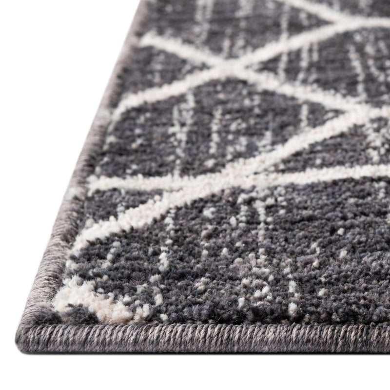 Geo Garden Lattice Collection Area Rug - Savannah Rectangle Charcoal Gray  lifestyle 53