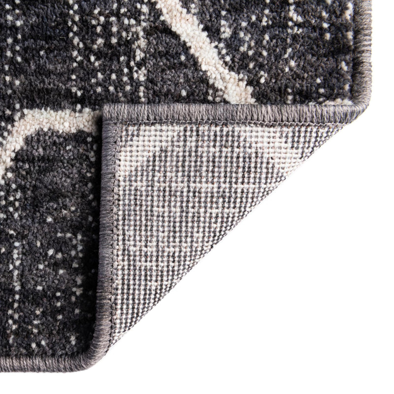 Geo Garden Lattice Collection Area Rug - Savannah Rectangle Charcoal Gray  lifestyle 61