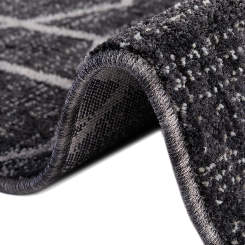 Geo Garden Lattice Collection Area Rug - Savannah Rectangle Charcoal Gray  lifestyle 65