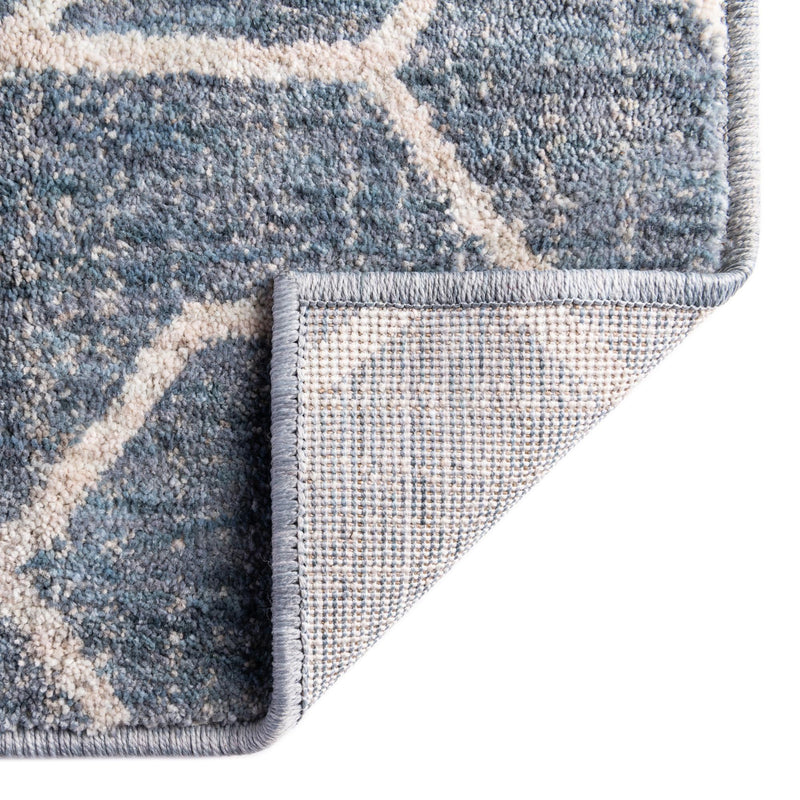 Geo Garden Lattice Collection Area Rug - Savannah Rectangle Harbor Blue  lifestyle 62