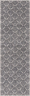 Geo Garden Lattice Collection Area Rug -  Casablanca Runner Charcoal Ivory  lifestyle 44