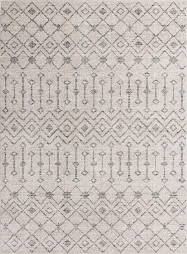 Geo Garden Lattice Collection Area Rug -  Andalusia Rectangle Ivory  lifestyle 3