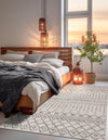 Geo Garden Lattice Collection Area Rug -  Andalusia Rectangle Ivory  lifestyle 11