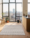 Geo Garden Lattice Collection Area Rug -  Andalusia Rectangle Ivory  lifestyle 26
