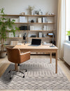 Geo Garden Lattice Collection Area Rug -  Andalusia Rectangle Ivory  lifestyle 41
