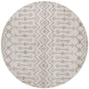 Geo Garden Lattice Collection Area Rug -  Andalusia Round Ivory  lifestyle 45