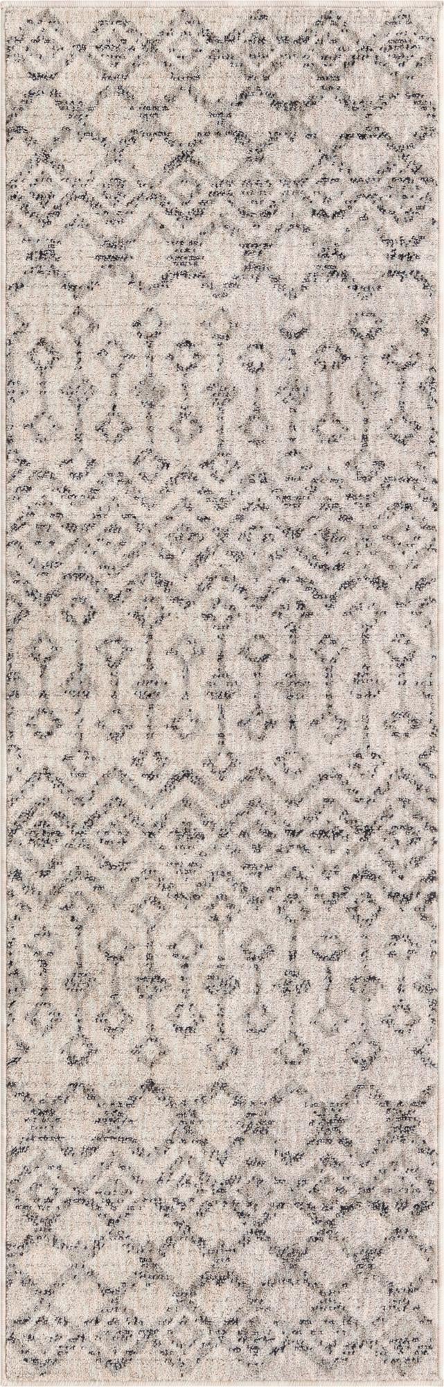 Geo Garden Lattice Collection Area Rug -  Andalusia Runner Ivory  lifestyle 158