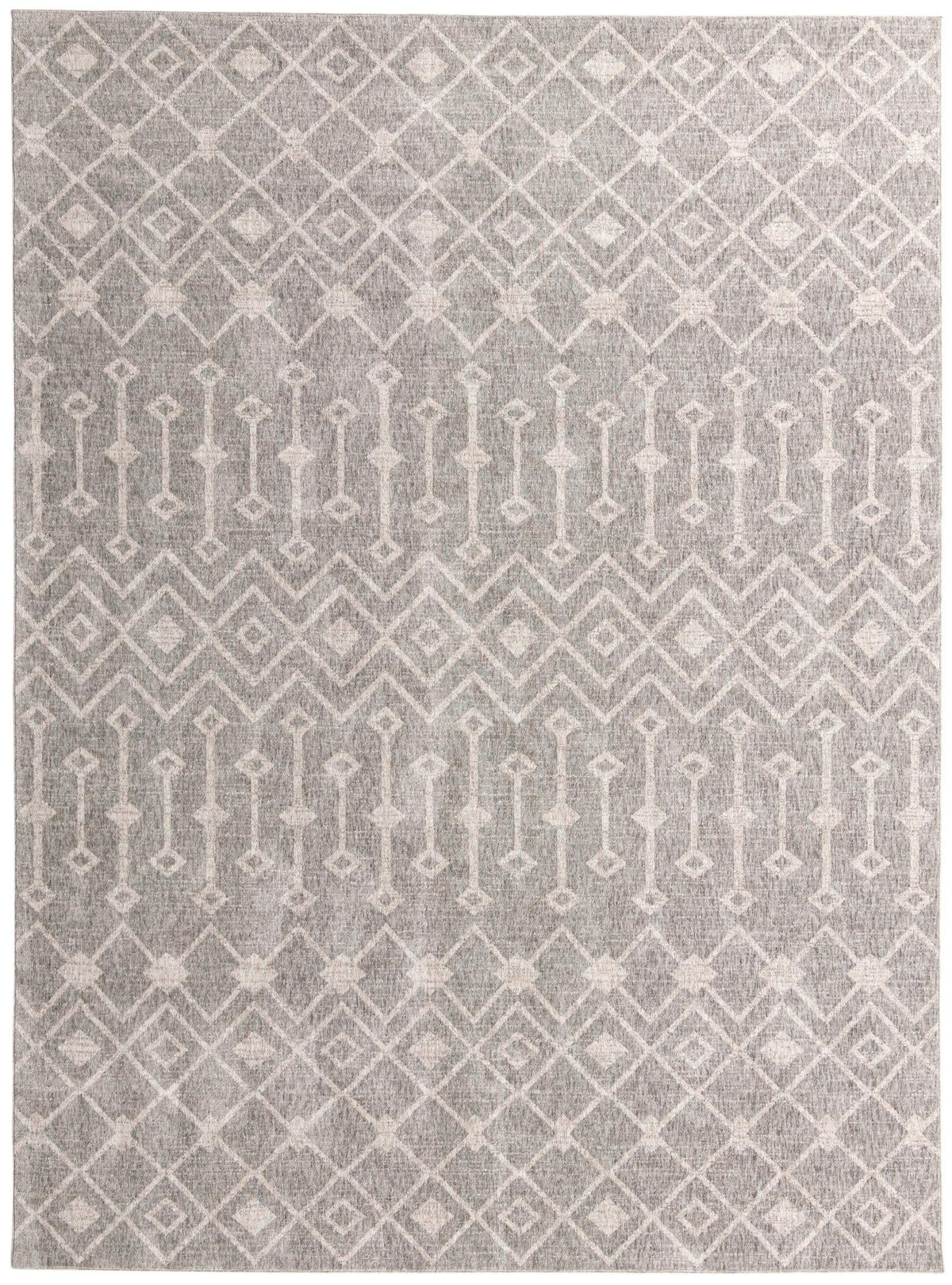 Geo Garden Lattice Collection Area Rug -  Andalusia Rectangle Gray  lifestyle 5