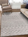Geo Garden Lattice Collection Area Rug -  Andalusia Rectangle Gray  lifestyle 47