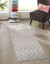 Geo Garden Lattice Collection Area Rug -  Andalusia Runner Gray  lifestyle 105