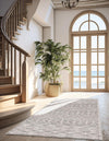 Geo Garden Lattice Collection Area Rug -  Andalusia Runner Gray  lifestyle 122