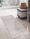 Geo Garden Lattice Collection Area Rug -  Andalusia Runner Gray  lifestyle 137