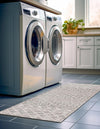 Geo Garden Lattice Collection Area Rug -  Andalusia Runner Gray  lifestyle 152