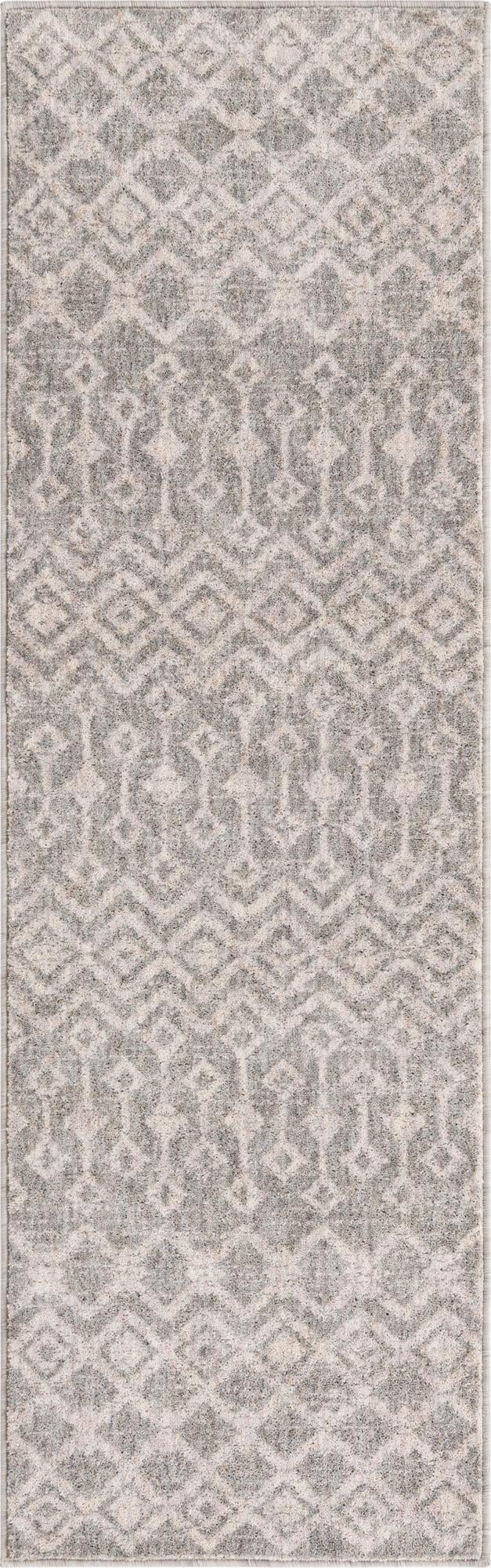 Geo Garden Lattice Collection Area Rug -  Andalusia Runner Gray  lifestyle 157