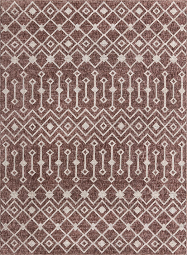 Geo Garden Lattice Collection Area Rug -  Andalusia Rectangle Dusty Rose  lifestyle 2