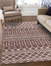 Geo Garden Lattice Collection Area Rug -  Andalusia Rectangle Dusty Rose  lifestyle 4