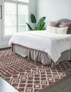 Geo Garden Lattice Collection Area Rug -  Andalusia Rectangle Dusty Rose  lifestyle 6