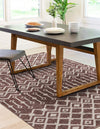Geo Garden Lattice Collection Area Rug -  Andalusia Rectangle Dusty Rose  lifestyle 10