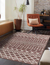Geo Garden Lattice Collection Area Rug -  Andalusia Rectangle Dusty Rose  lifestyle 20