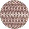 Geo Garden Lattice Collection Area Rug -  Andalusia Round Dusty Rose  lifestyle 43
