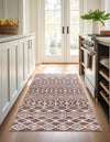 Geo Garden Lattice Collection Area Rug -  Andalusia Runner Dusty Rose  lifestyle 53