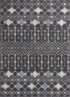 Geo Garden Lattice Collection Area Rug -  Andalusia Rectangle Charcoal Gray Main