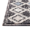 Geo Garden Lattice Collection Area Rug -  Andalusia Rectangle Charcoal Gray  lifestyle 27