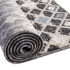 Geo Garden Lattice Collection Area Rug -  Andalusia Rectangle Charcoal Gray  lifestyle 37