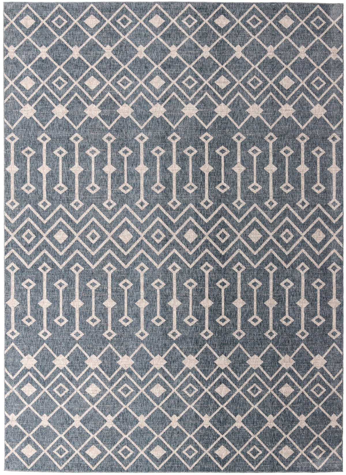 Geo Garden Lattice Collection Area Rug -  Andalusia Rectangle Harbor Blue  lifestyle 4